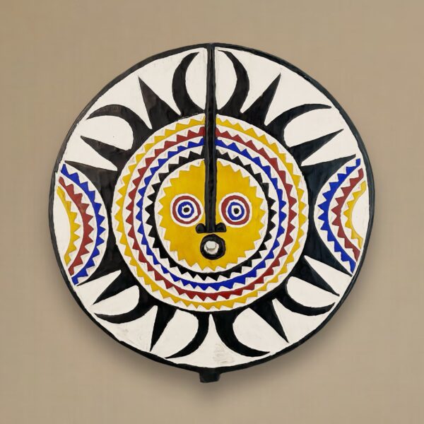 Masque traditionnel polychrome Bwa 60ø